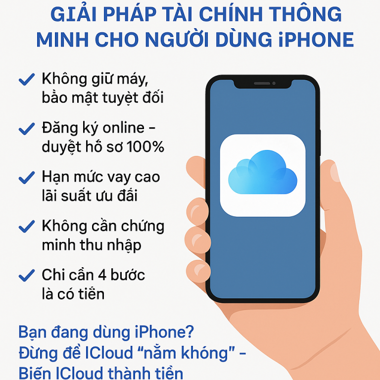 Vay tiền qua iCloud – Giải pháp tài chính thông minh cho người dùng iPhone
